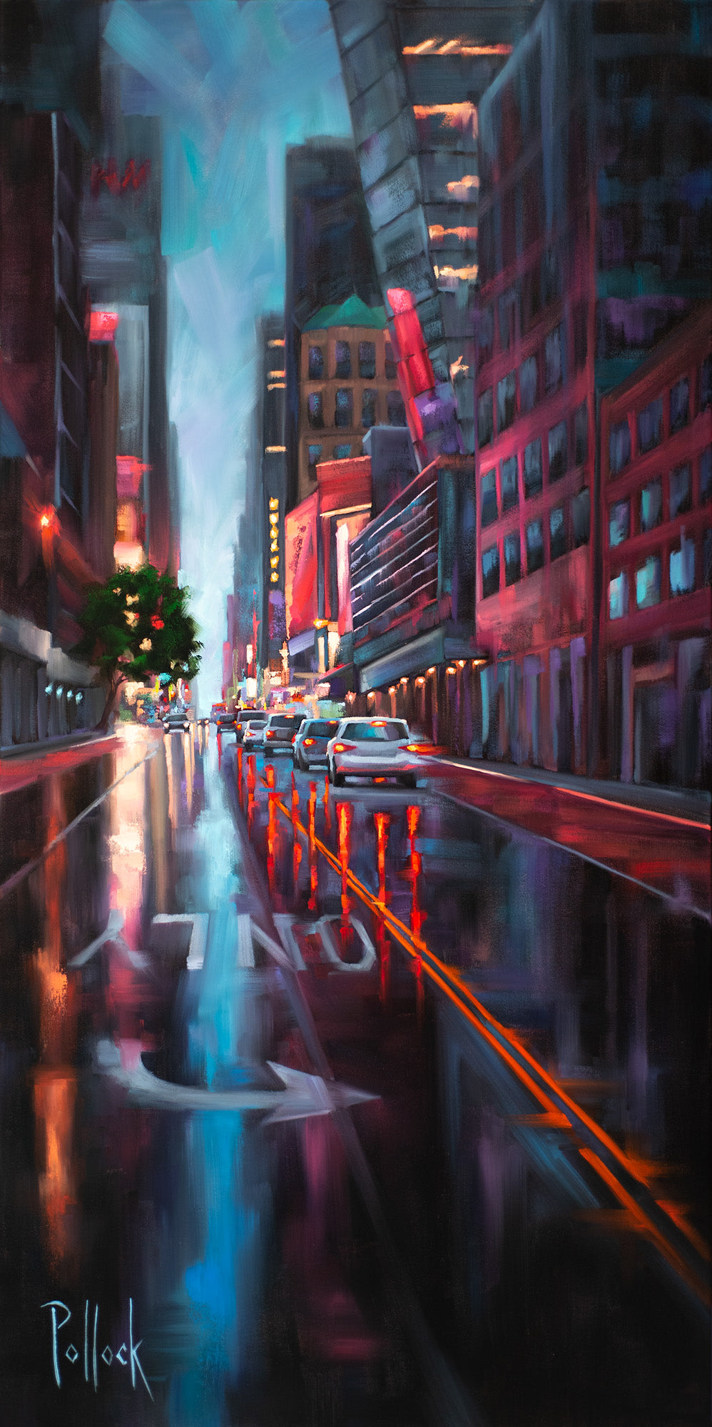 Mood, West 42nd oil painting | Sarah Pollock Studio