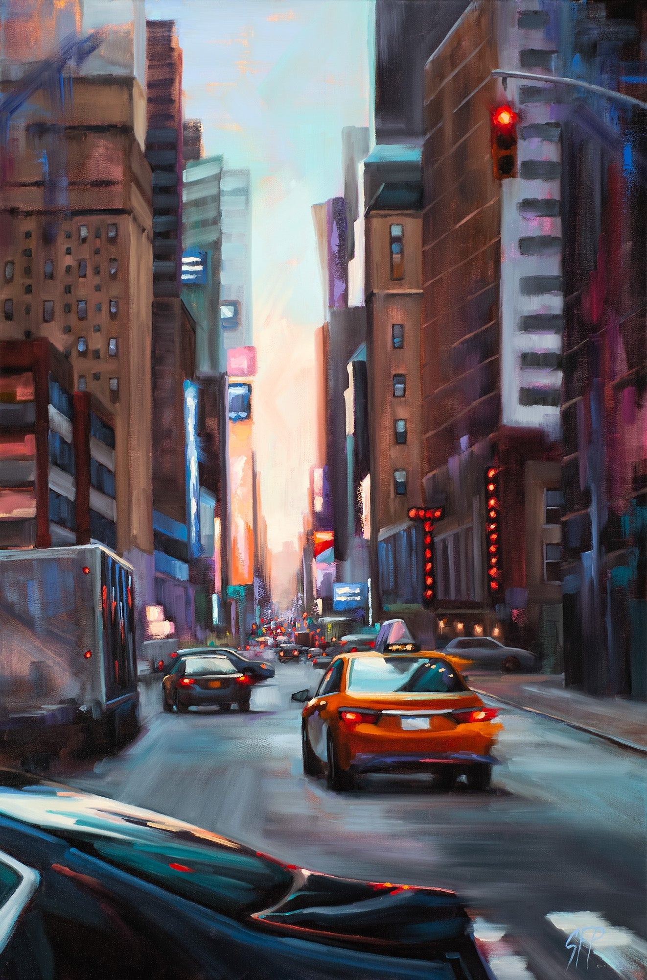 Sarah Pollock Studio cityscape oil paintings