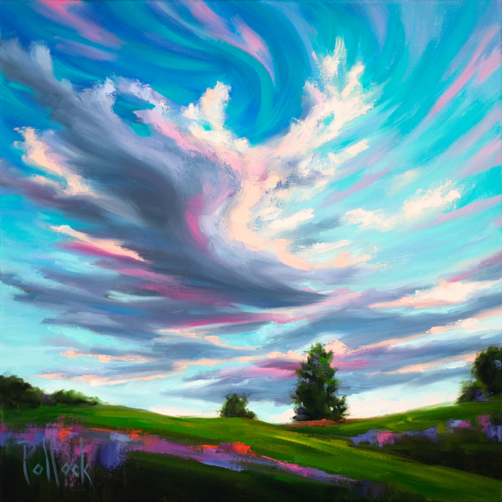 Solstice Sky oil painting