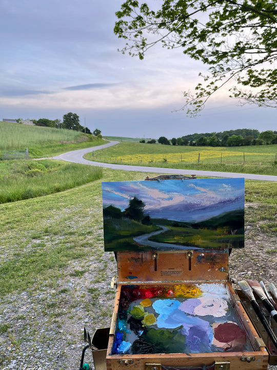 Sweetwater Sky, plein air painting
